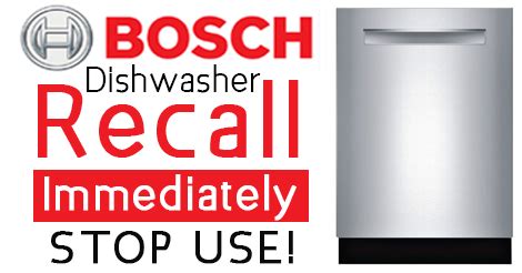 which Bosch dishwashers are recalled